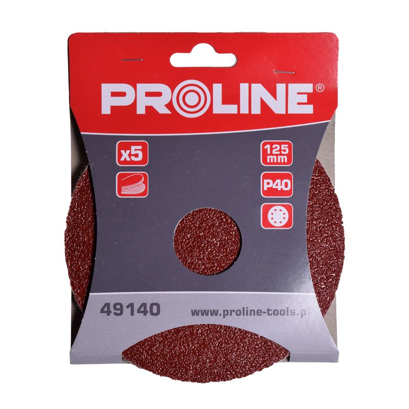 Disc abraziv hârtie 125 mm Proline suport E pentru șlefuire