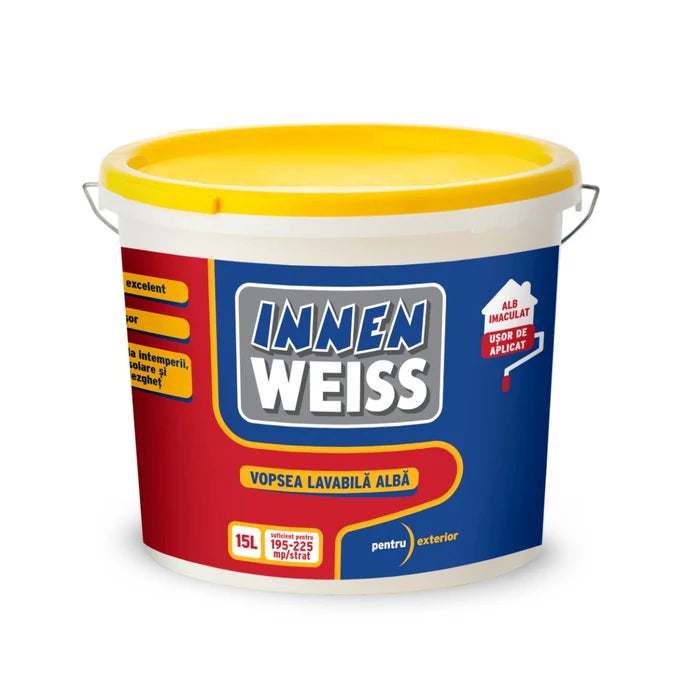 Vopsea Lavabila Exterior Alb Innenweiss 5