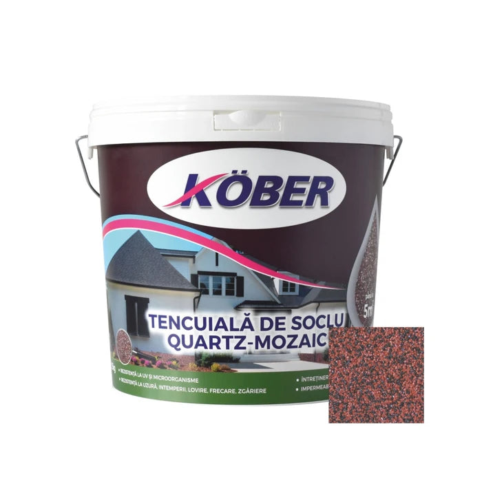 Tencuială decorativă mozaicată pentru soclu C129, 25 kg