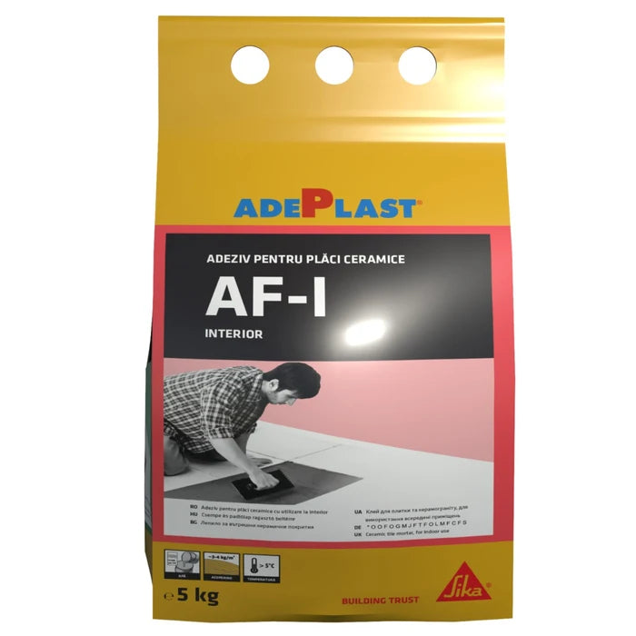 Adeziv Gresie Si Faianta Af-1 Gri,pentru Interior, 5kg