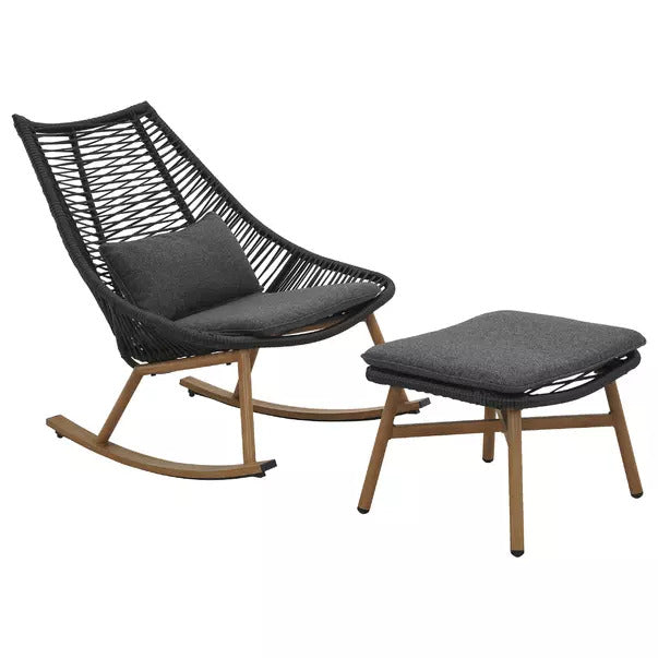 Balansoar Helsinki Cu Suport Pentru Picioare, Fotoliu: 84 X 102 X 97cm, suport pentru picioare: 50 x 63 x 40 cm