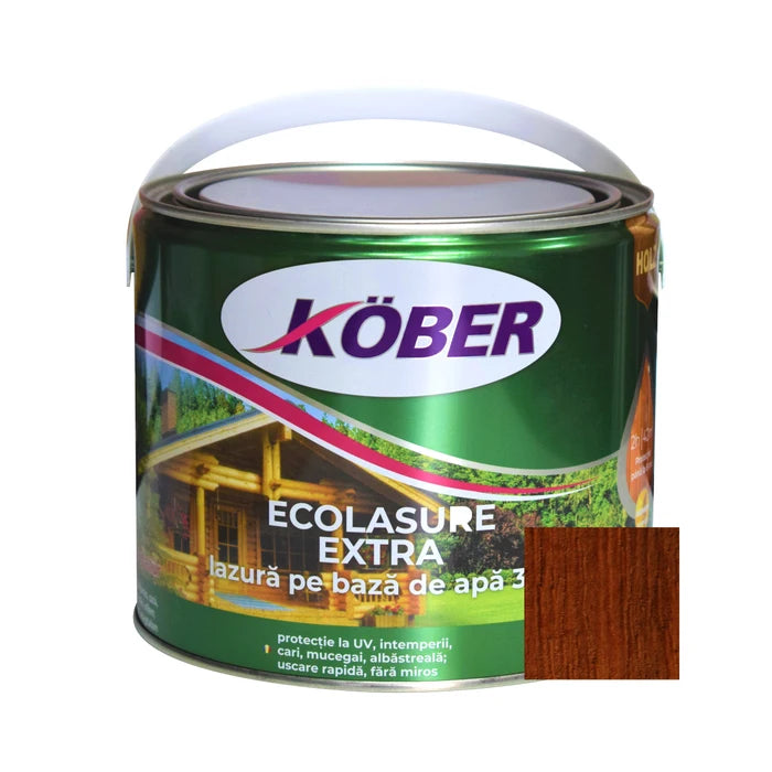 Lac / Lazura 3in1 Ecolasure Extra Castana 2.5l+impregnant Pt Lemn 0.75 L