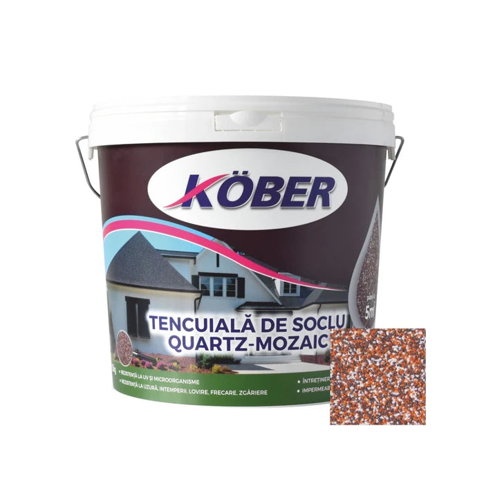 Tencuială decorativă mozaicată pentru soclu O602, 25 kg