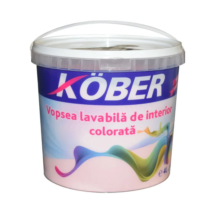 Vopsea lavabilă gata colorată, roz quartz, 4 L