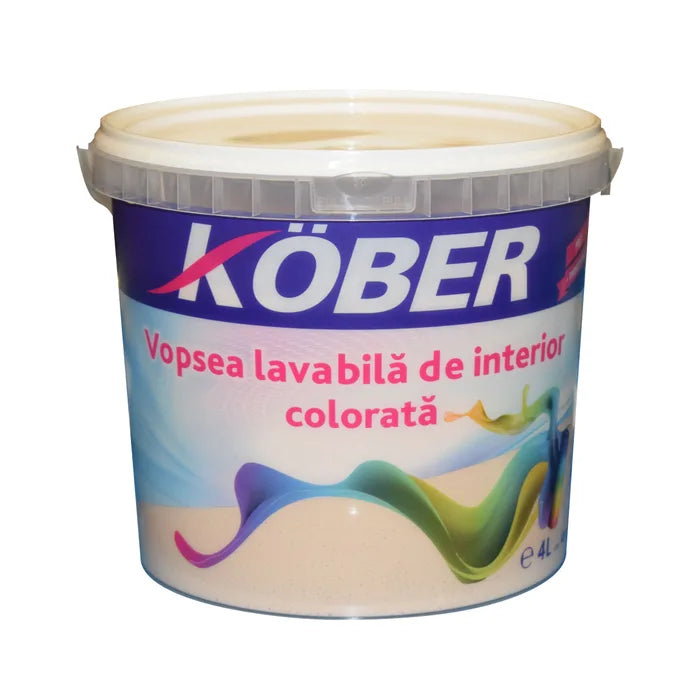 Vopsea lavabilă gata colorată, galben oriental, 4 L