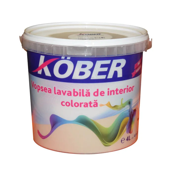 Vopsea lavabilă gata colorată, cafeniu, 4 L