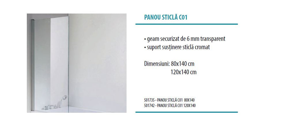 Panou Sticla C01 80x140