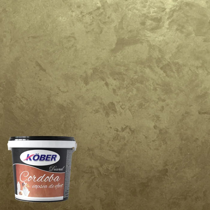 Vopsea decorativă Decoral Cordoba, auriu, pentru interior, 1.5 L