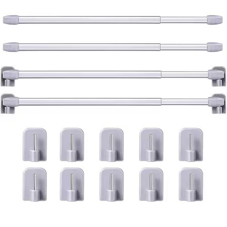 Bara Perdeluta Eco Crom Mat extensibila(2buc)