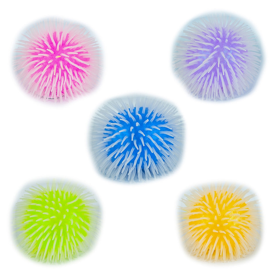 Jucarie Pufferz, Minge Super Glitter, 12 Cm