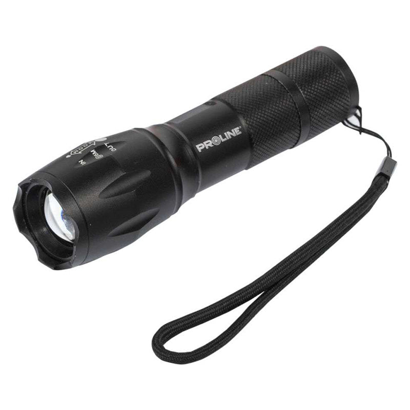 Lanternă aluminiu LED 300 lumen, ZOOM, 3×AAA, moduri multiple PROLINE 51044