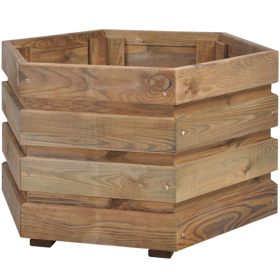 Ghiveci Lemn Hexagonal Pia Fi60 X 37