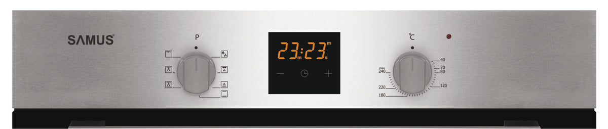 Cuptor Incorporabil Samus 58 L Clasa A Display Lcd Time Inox