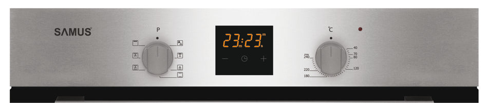 Cuptor Incorporabil Samus 58 L Clasa A Display Lcd Time Inox