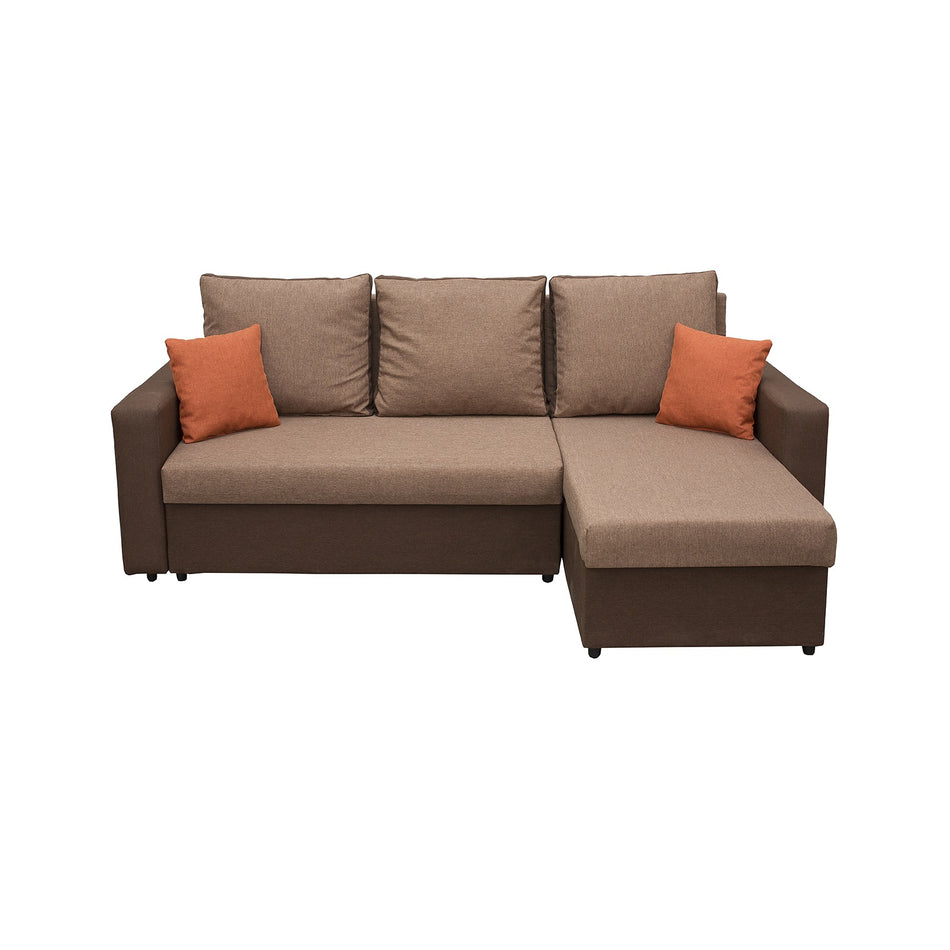 Coltar Nicole Extenibil, L Depozitare, Colt Interschimbabil, Maro,220x145x82cm, Lux 03+ Lux10