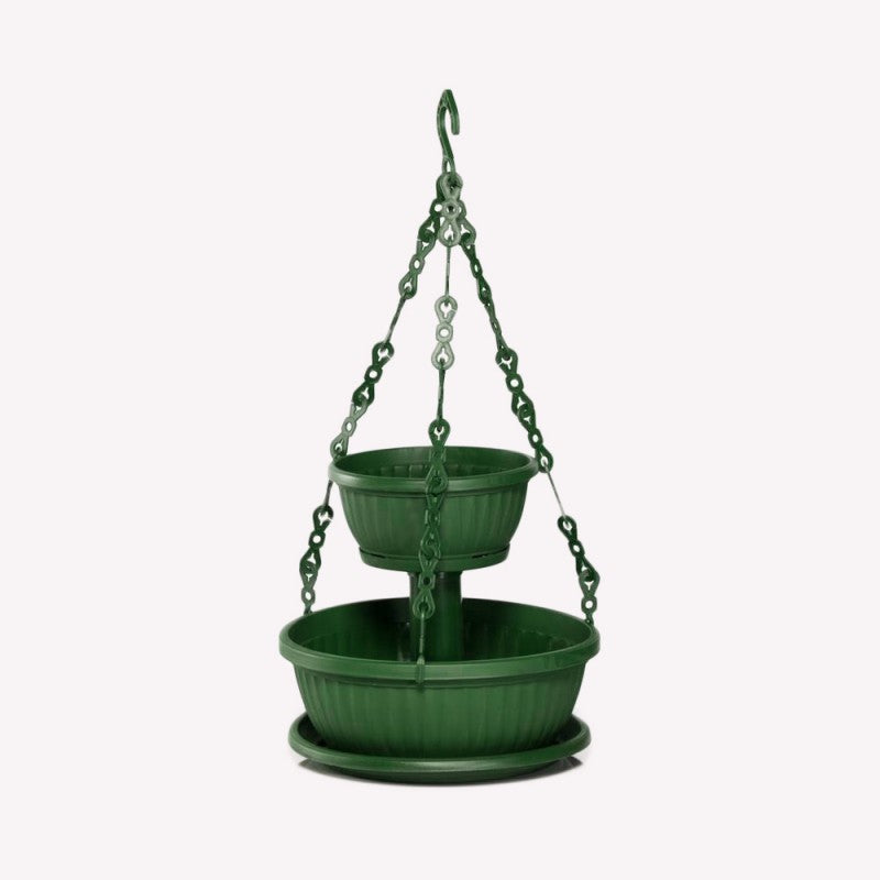Ghiveci Etajat 2 Niveluri Cu Lant, 1.2+4 Litri , Ø20/ø30cm
