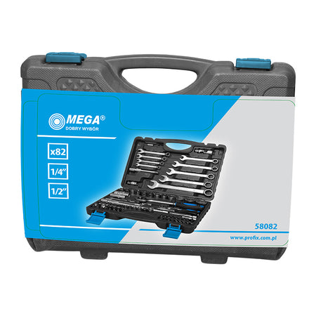 Trusă combinată de scule cu 82 de piese pentru lucrări diverse MEGA 58082