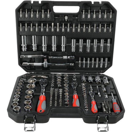 Trusă tubulare 1/2", 3/8", 1/4", 4-32 mm, 179 piese, atelier PROLINE 58179