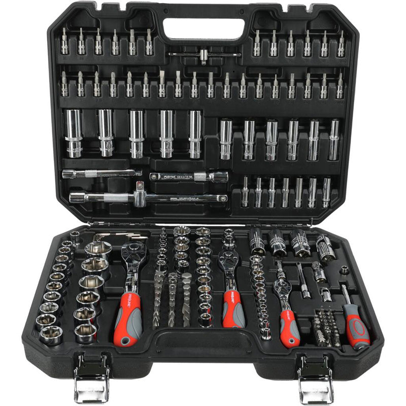 Trusă tubulare 1/2", 3/8", 1/4", 4-32 mm, 179 piese, atelier PROLINE 58179