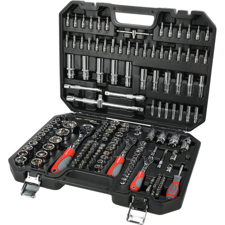 Trusă tubulare 1/2", 3/8", 1/4", 4-32 mm, 179 piese, atelier PROLINE 58179