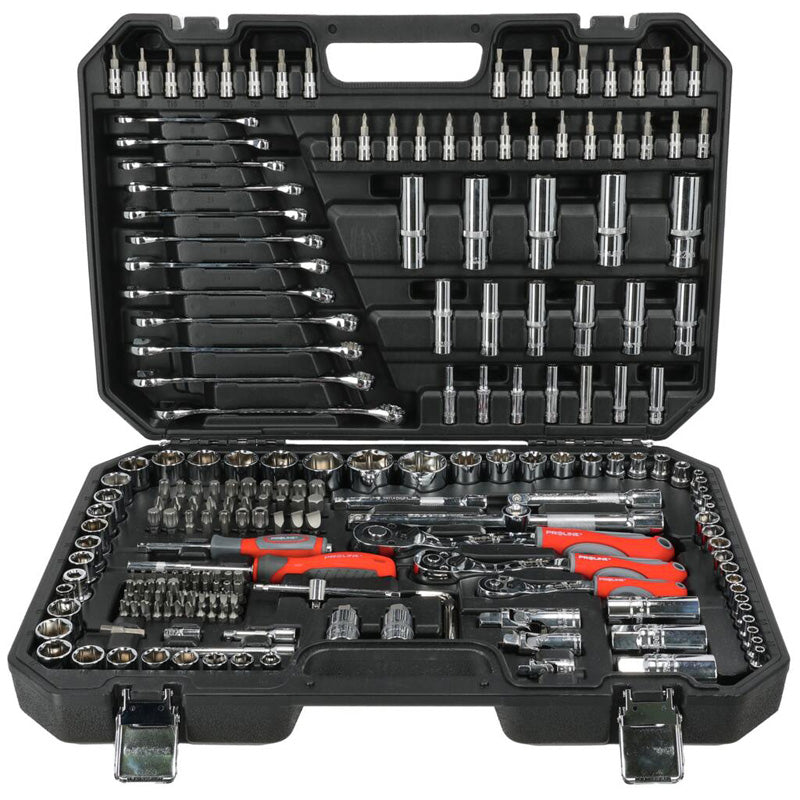 Trusă tubulare și chei combinate 4-32 mm/8-19 mm, 216 piese PROLINE 58216