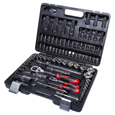 Trusă tubulare 94 piese, chei 1/2” și 1/4”, Chrome Vanadium, PROLINE 58794