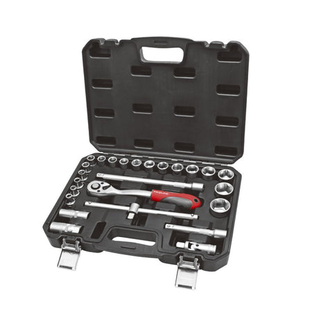 Trusă tubulare 1/2" 8-32 mm, set 25 piese, oțel crom-vanadiu, PROLINE 58825