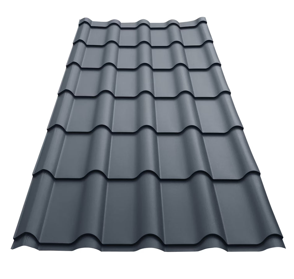 Tigla Metalica 0.45 Sandshape 7016 1.17mx4.4m. 5.15mp