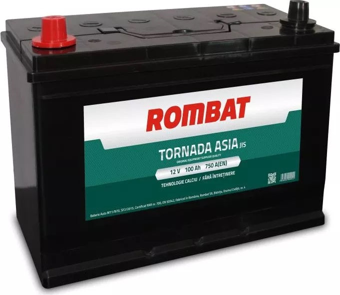 Acumulator Rombat Tornada Asia 100ah 750a 305x179x222 +Stg