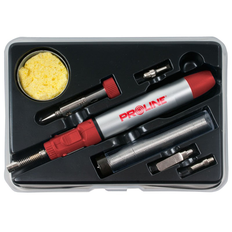 Trusă arzător tip torță cu accesorii, temperatură 200°C-450°C, 7 piese PROLINE 60037