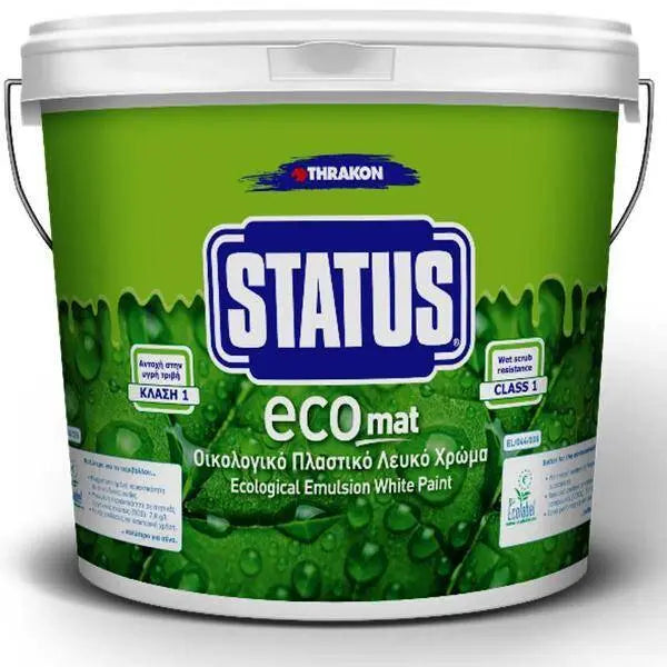 Vopsea ultralavabilă ecologică Thrakon Status Eco, mată, baza T, 1 L