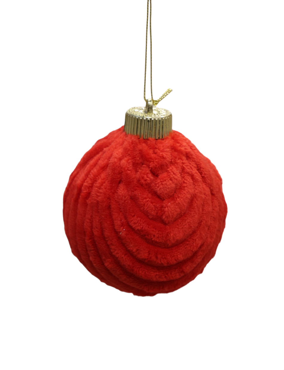 Xmas Glob 10 Cm Raiat Bordo A1-51581r10