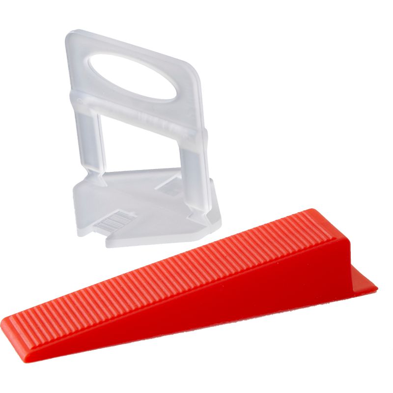 Set 300 distanțiere clips nivelare cu 100 pene 2.0 mm PROLINE 61352