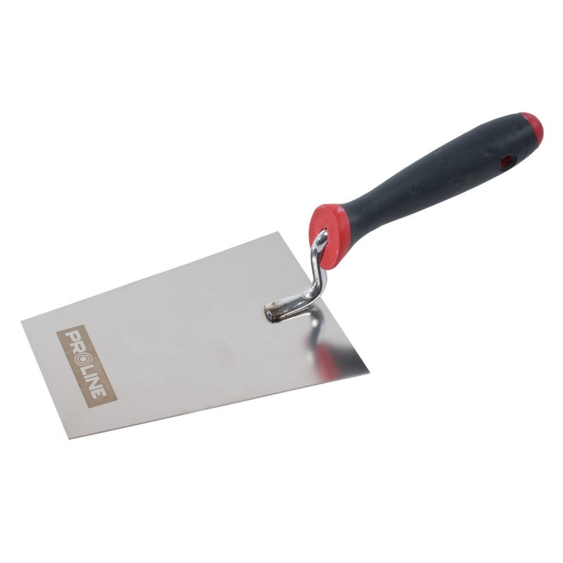 Mistrie inox trapezoidală cu mâner gumat PROLINE