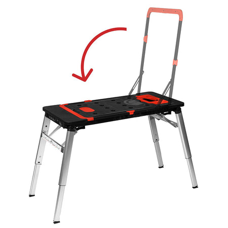 Banc lucru multifuncțional 1390×590×780 mm cu blat ABS și roți PROLINE 62001