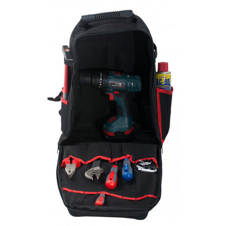 Geantă rucsac poliester 29 buzunare, 330 × 160 × 430 mm, PROLINE 62100