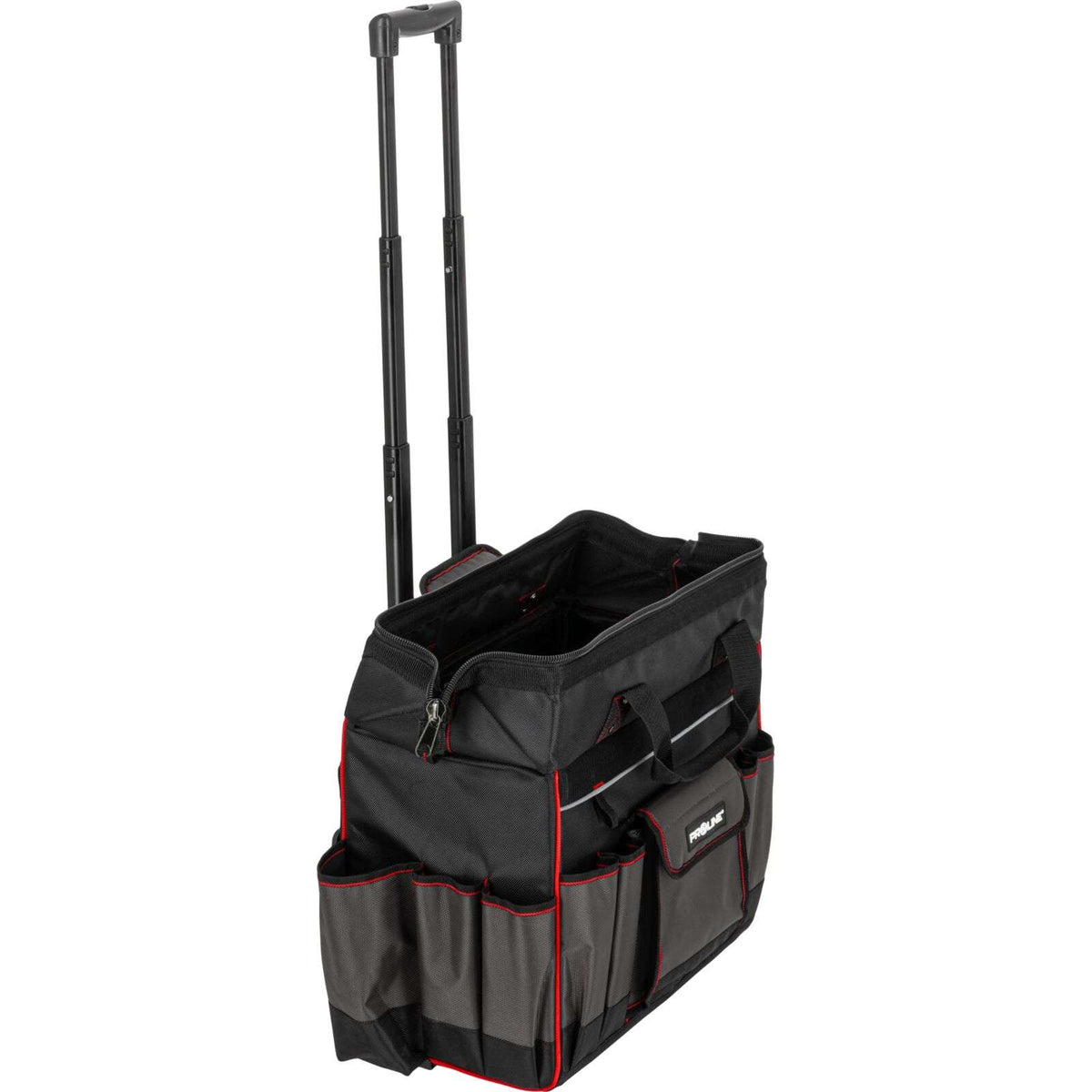 Geantă de scule pe roți impermeabilă cu 18 buzunare, 440 × 240 × 420 mm, poliester Oxford, PROLINE 62152
