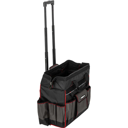 Geantă de scule pe roți impermeabilă cu 18 buzunare, 440 × 240 × 420 mm, poliester Oxford, PROLINE 62152