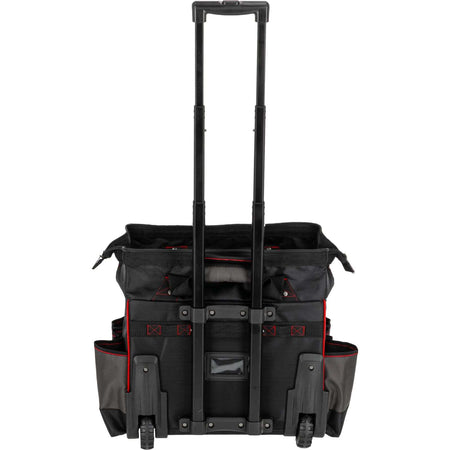 Geantă de scule pe roți impermeabilă cu 18 buzunare, 440 × 240 × 420 mm, poliester Oxford, PROLINE 62152