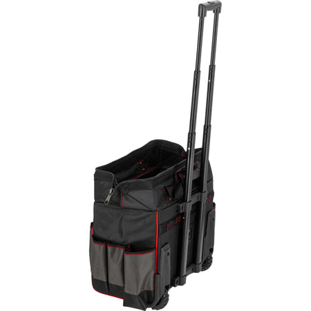Geantă de scule pe roți impermeabilă cu 18 buzunare, 440 × 240 × 420 mm, poliester Oxford, PROLINE 62152