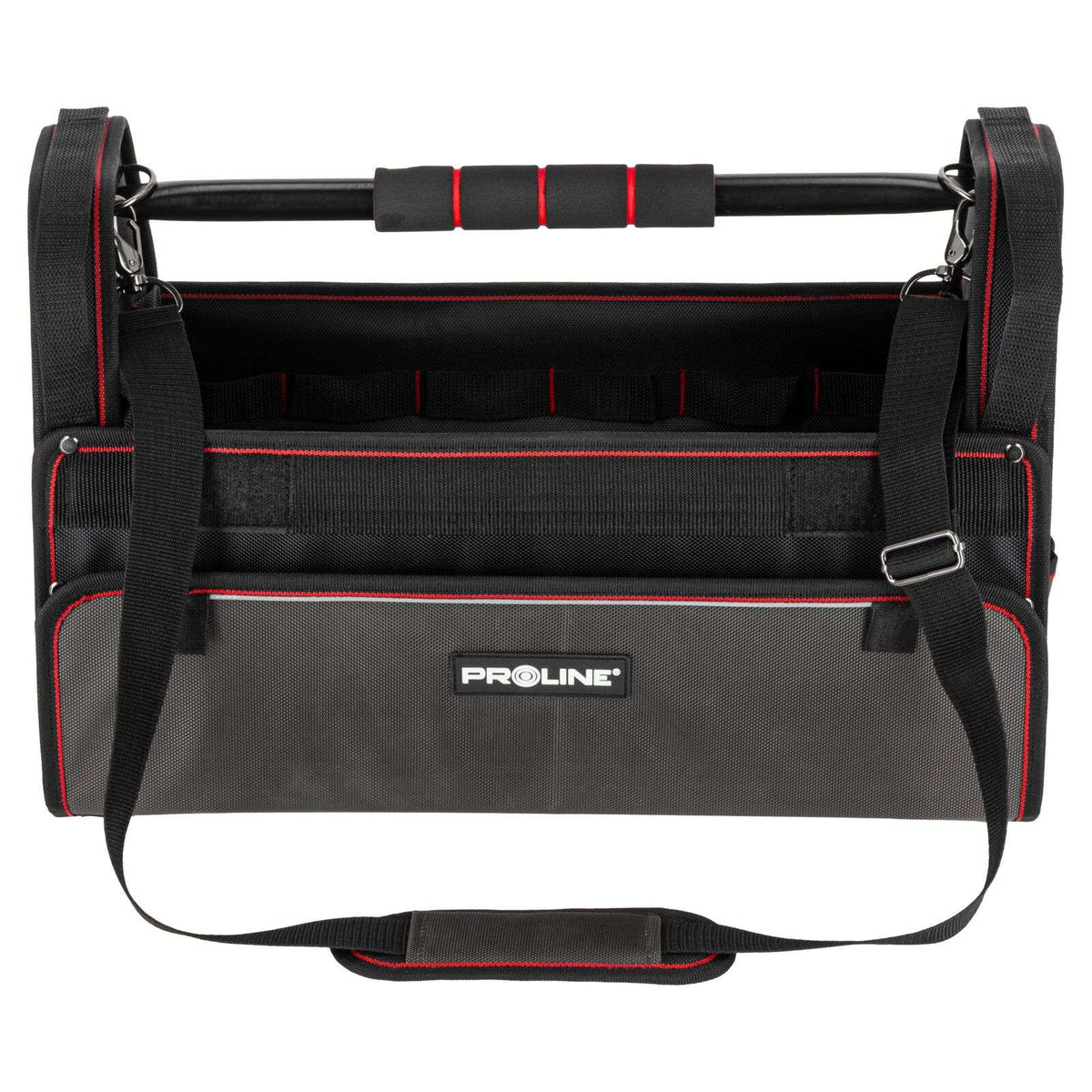 Geantă de scule impermeabilă deschisă cu 17 buzunare, 425 × 220 × 260 mm, PROLINE 62154