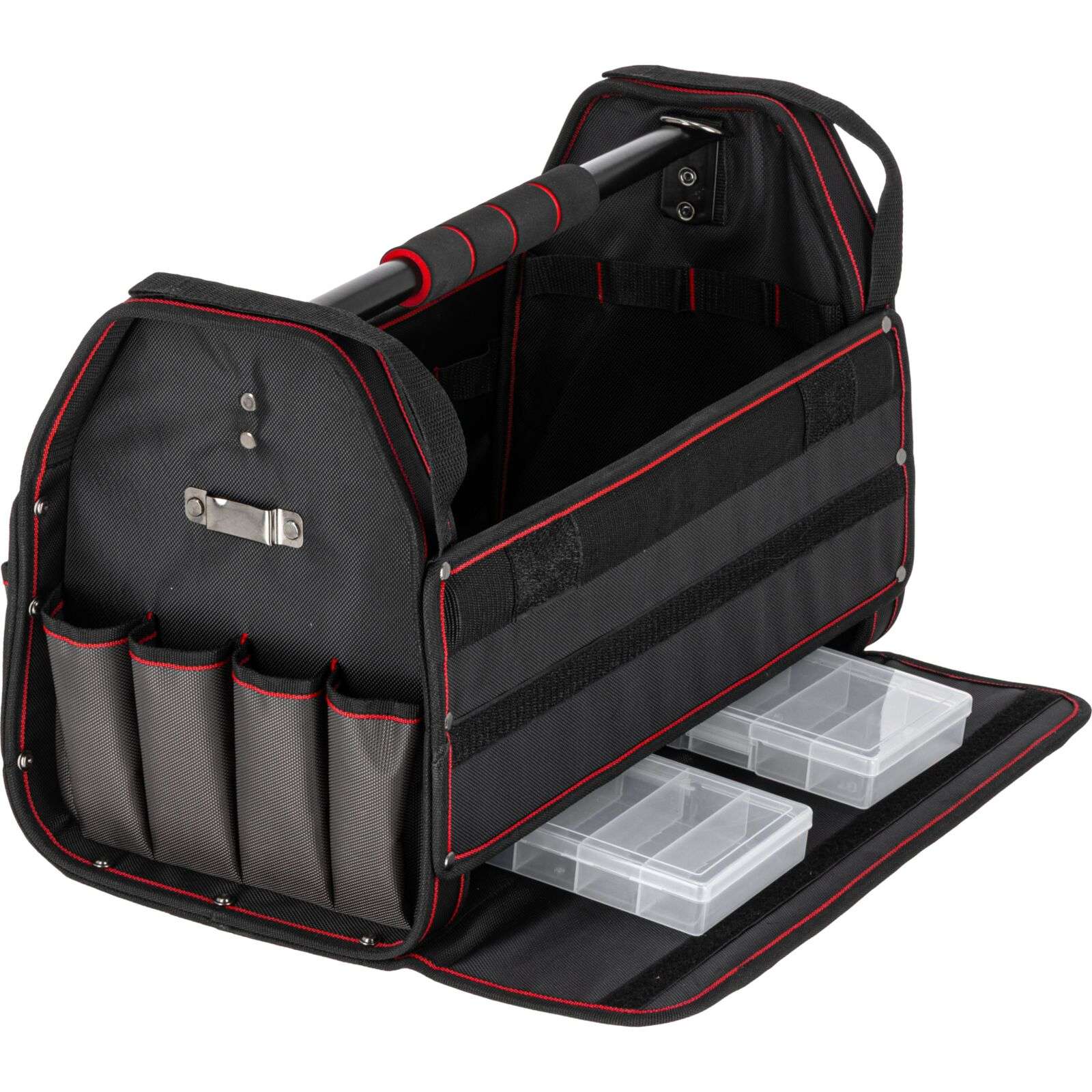 Geantă de scule impermeabilă deschisă cu 17 buzunare, 425 × 220 × 260 mm, PROLINE 62154