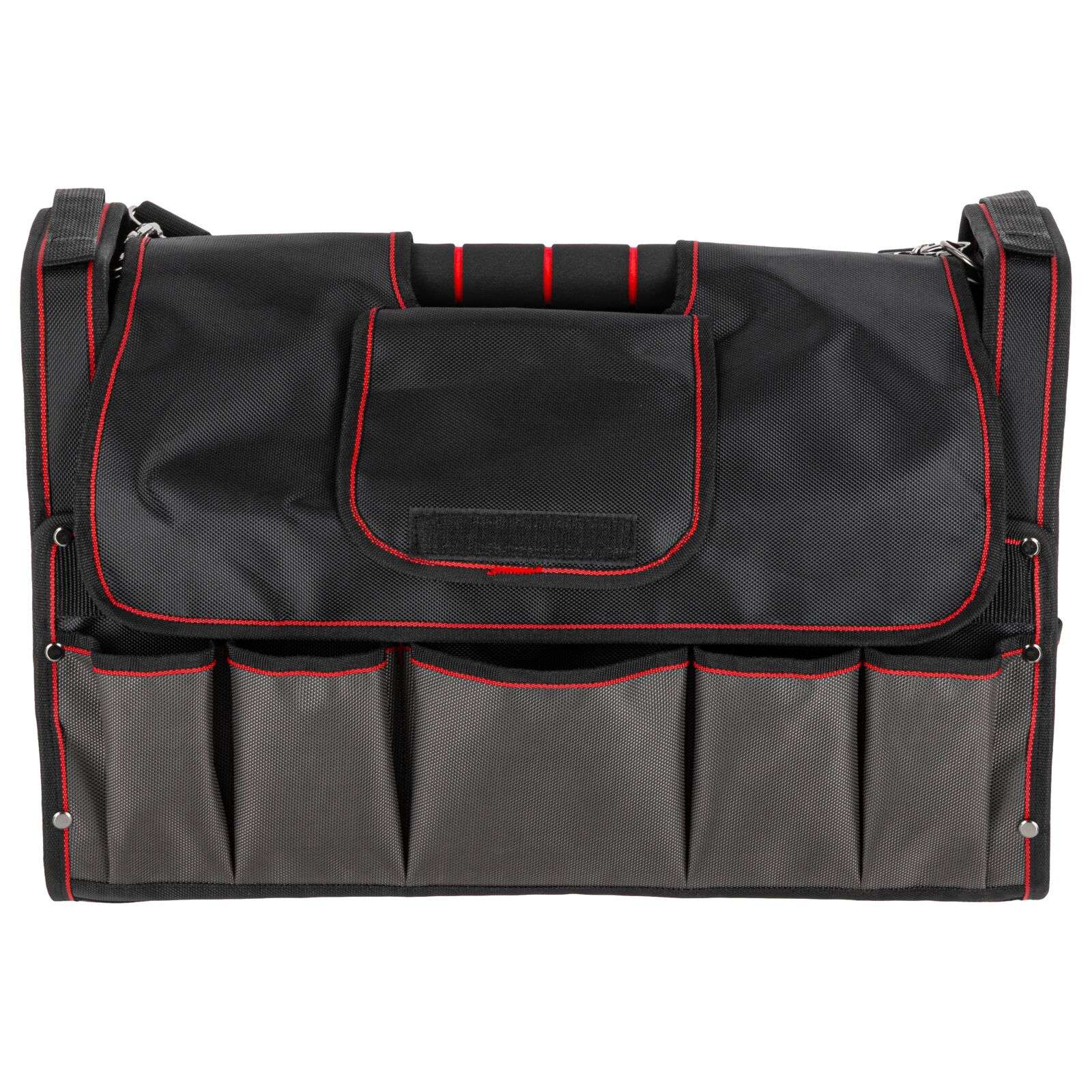 Geantă de scule impermeabilă deschisă cu 17 buzunare, 425 × 220 × 260 mm, PROLINE 62154