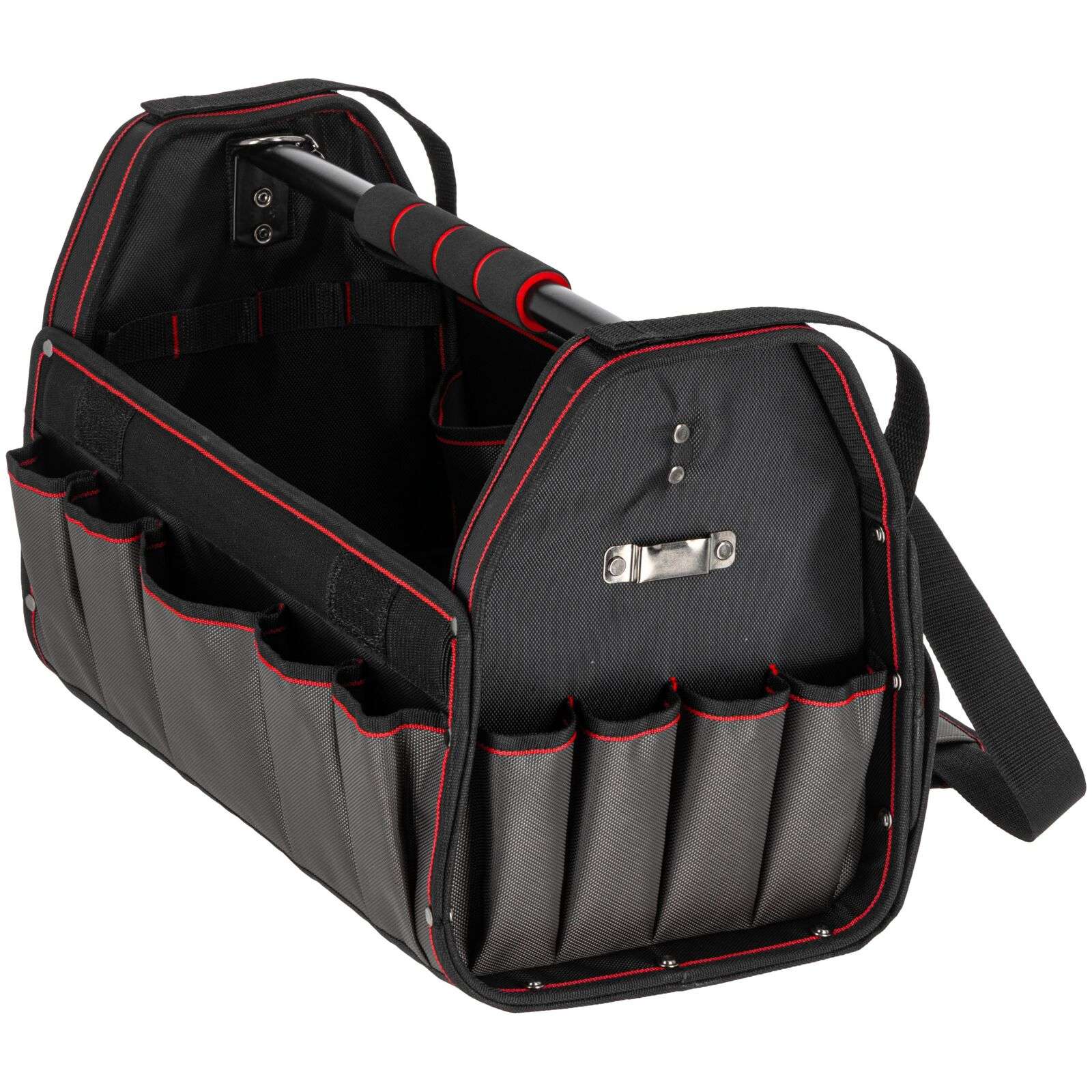 Geantă de scule impermeabilă deschisă cu 17 buzunare, 425 × 220 × 260 mm, PROLINE 62154