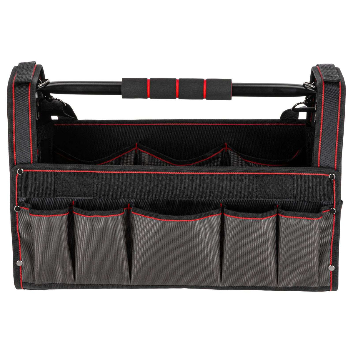 Geantă de scule impermeabilă deschisă cu 17 buzunare, 425 × 220 × 260 mm, PROLINE 62154