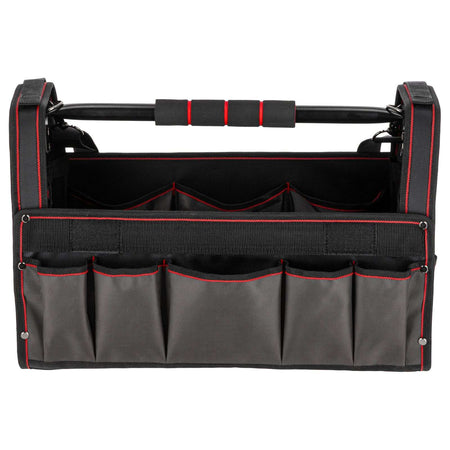 Geantă de scule impermeabilă deschisă cu 17 buzunare, 425 × 220 × 260 mm, PROLINE 62154