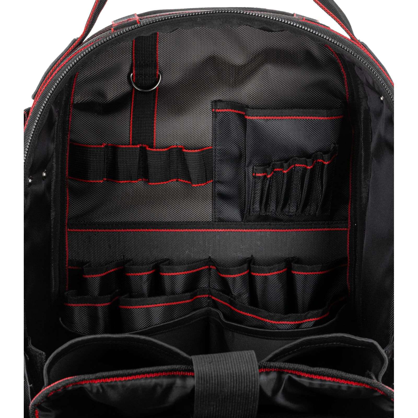 Geantă impermeabilă tip rucsac pentru unelte cu 22 de buzunare, poliester Oxford, PROLINE 62158