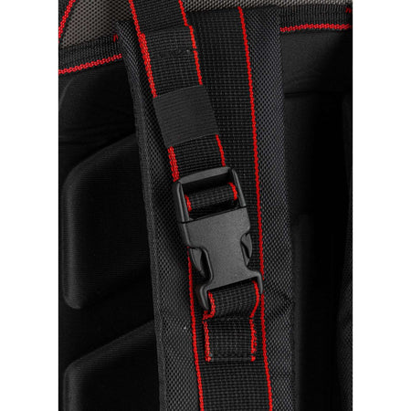 Geantă impermeabilă tip rucsac pentru unelte cu 22 de buzunare, poliester Oxford, PROLINE 62158