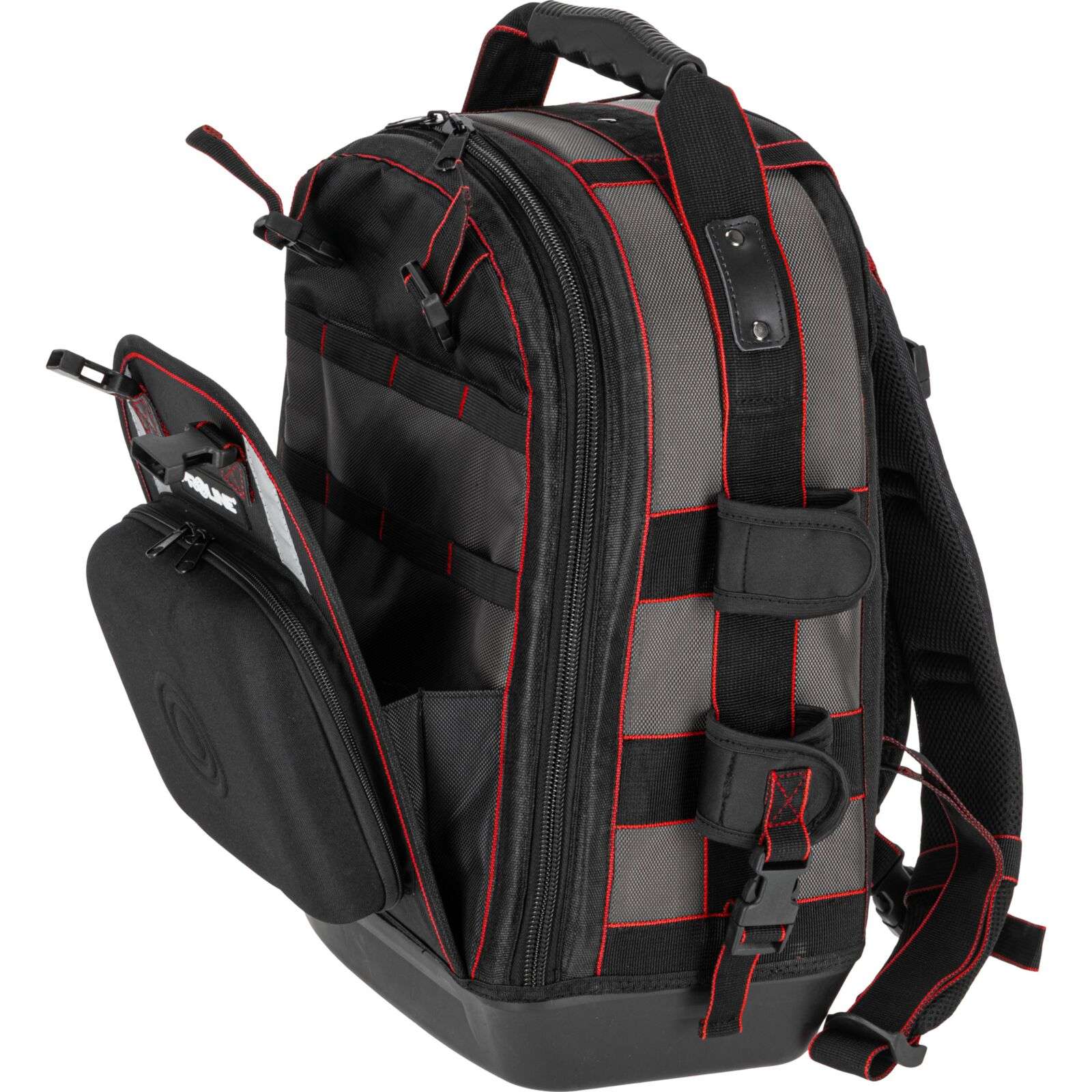 Geantă impermeabilă tip rucsac pentru unelte cu 22 de buzunare, poliester Oxford, PROLINE 62158