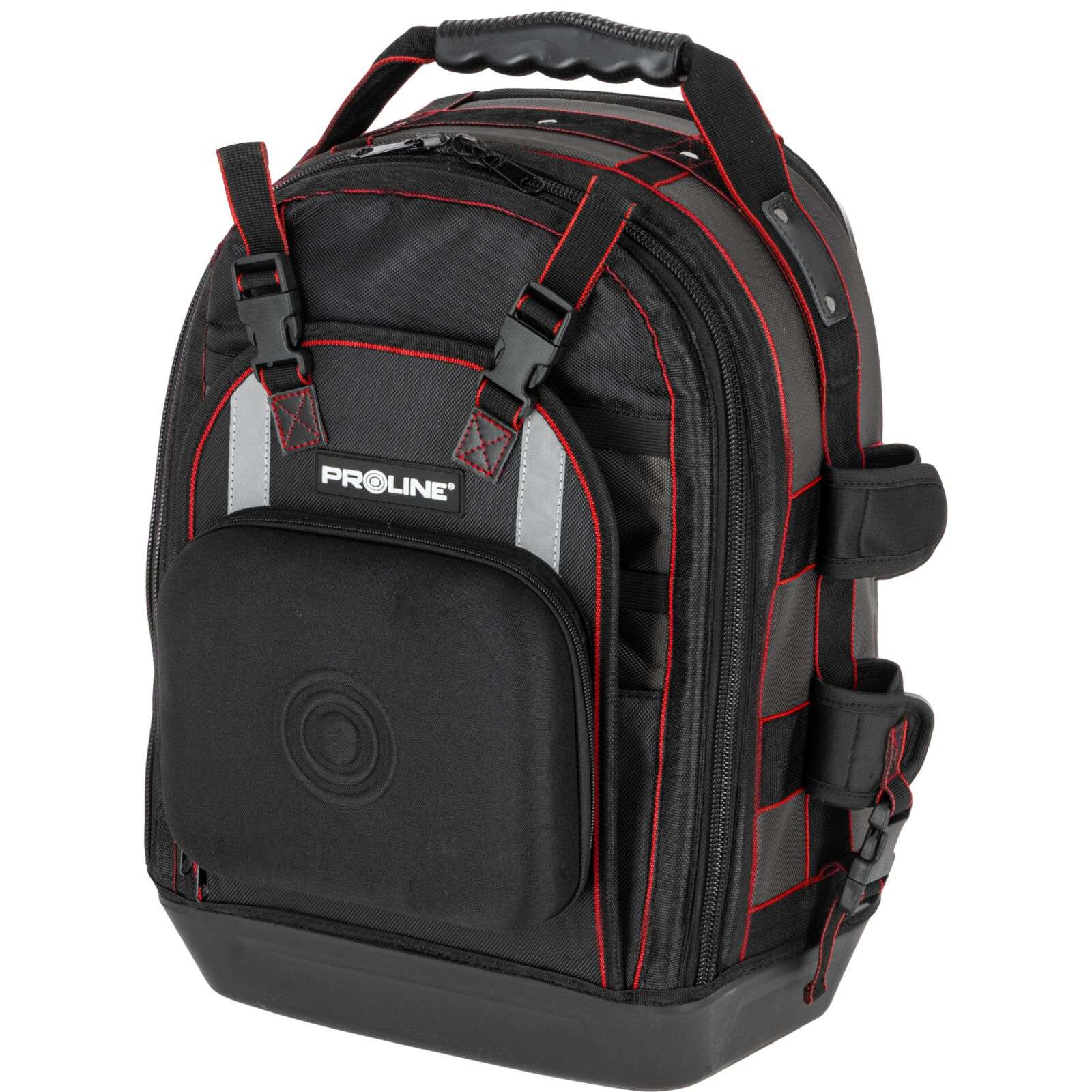 Geantă impermeabilă tip rucsac pentru unelte cu 22 de buzunare, poliester Oxford, PROLINE 62158
